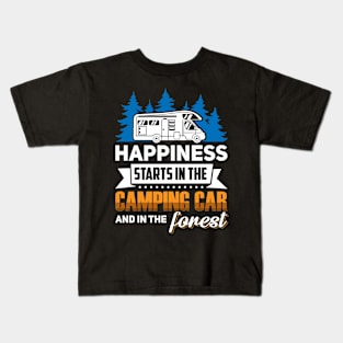 My happy place is forest Kids T-Shirt